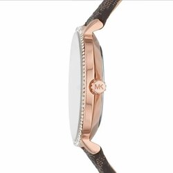 Michael kors pyper quartz silver dial white leather strap watch for women - mk1036 хэмжээ:32мм