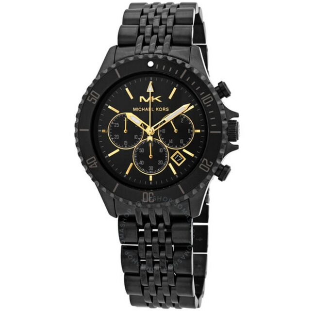 Michael kors bayville chronograph quartz black dial watch item no. mk8750 хэмжээ:44мм