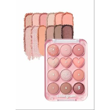 COLORGRAM PIN POINT EYESHADOW PALETTE 01 PEACH+CORAL=♥