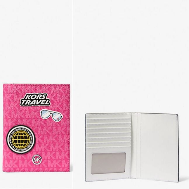 ✅michael kors passport holder