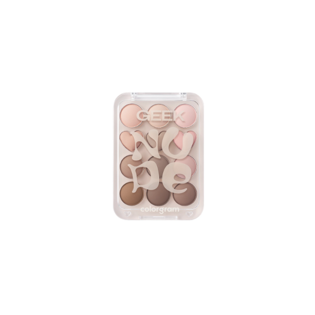 COLORGRAM PIN POINT EYESHADOW PALETTE 07 NUDE+GEEK=♥