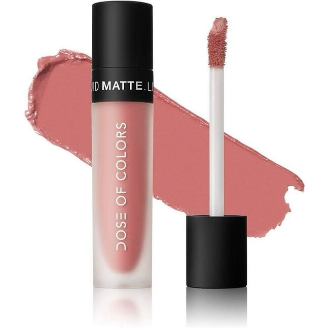 Dose of colors - liquid matte lipstick  өнгө: bare with me ( peachy pink nude )