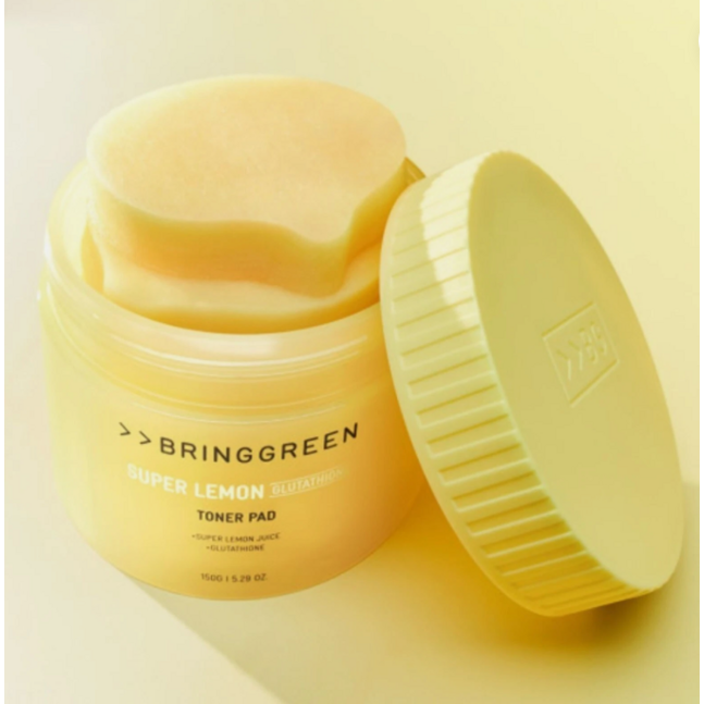 BRING GREEN SUPER LEMON GLUTATHIONE TONER PAD