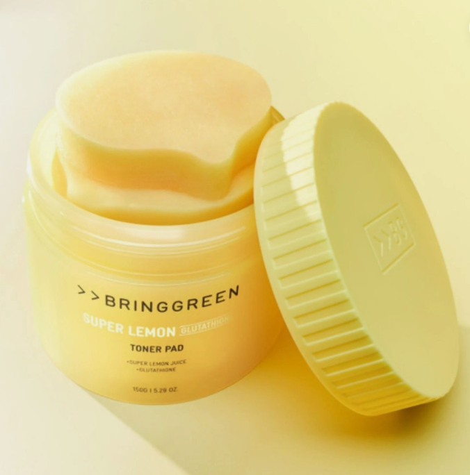 BRING GREEN SUPER LEMON GLUTATHIONE TONER PAD