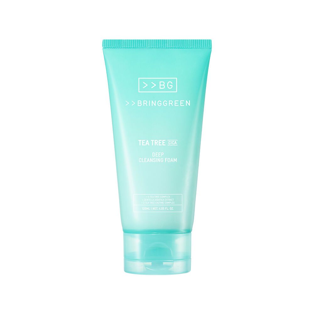 BRING GREEN Tea Tree Cica Deep Cleansing Foam 120mL