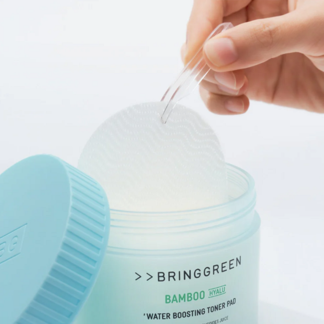 BRINGGREEN Bamboo Hyalu Water Boosting Toner Pad 80ea (+80ea Refill)