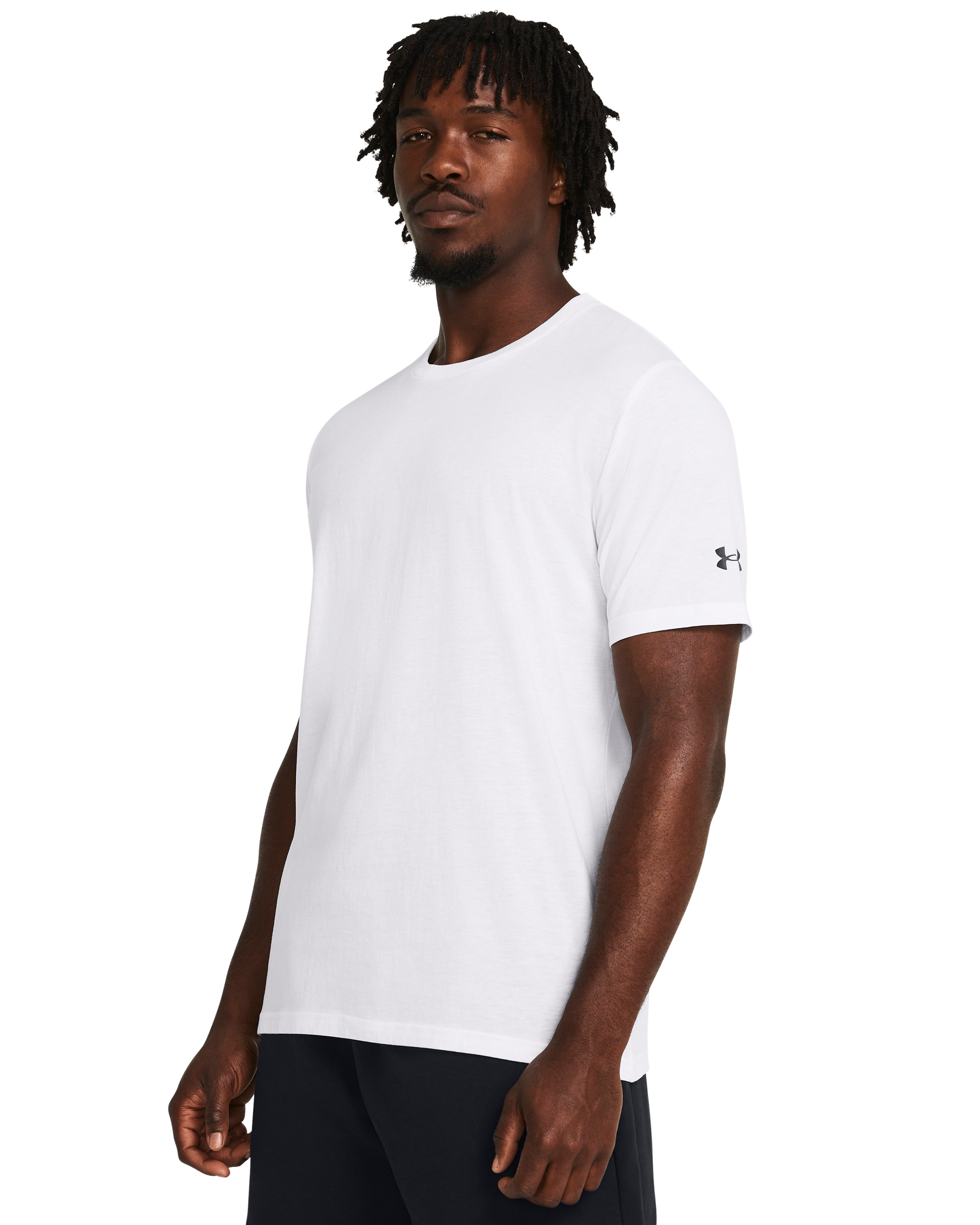 UA M ATHLETICS SS-WHT