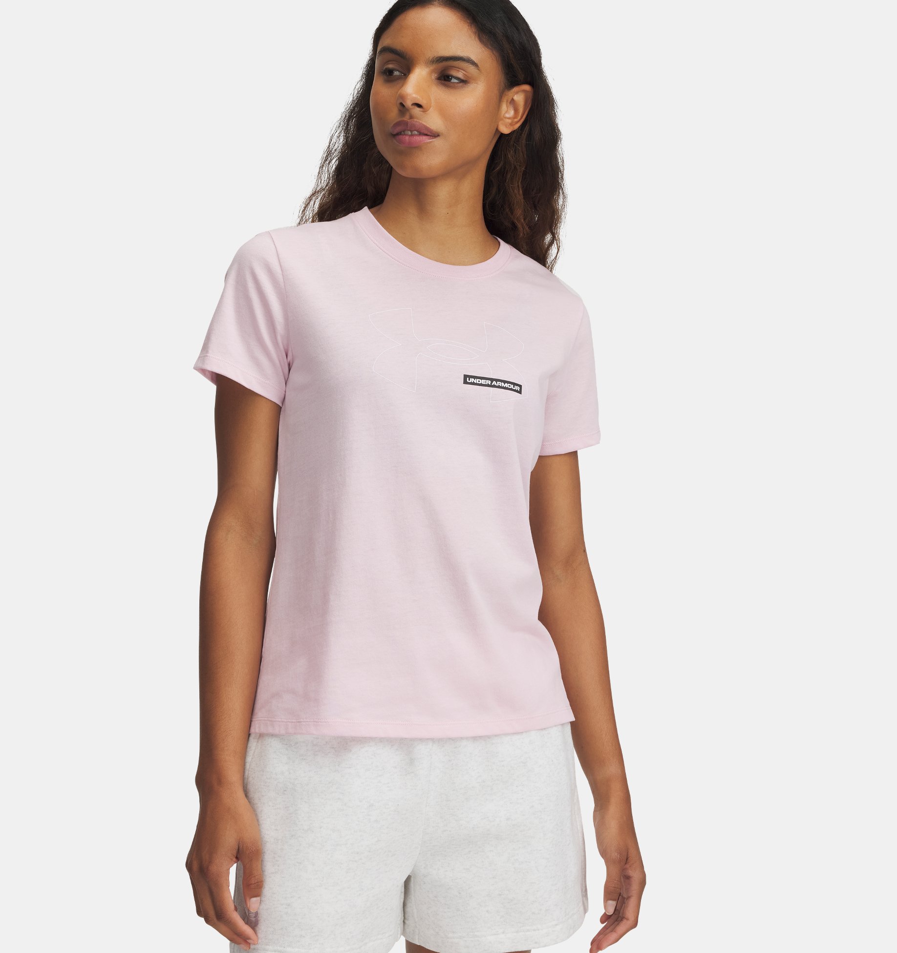 UA Rival Outline SS-PNK