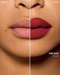 Fenty icon velvet liquid lipstick color: the mvp - blue red