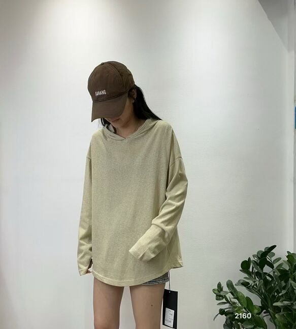 Oversize даавуун малгайтай цамц