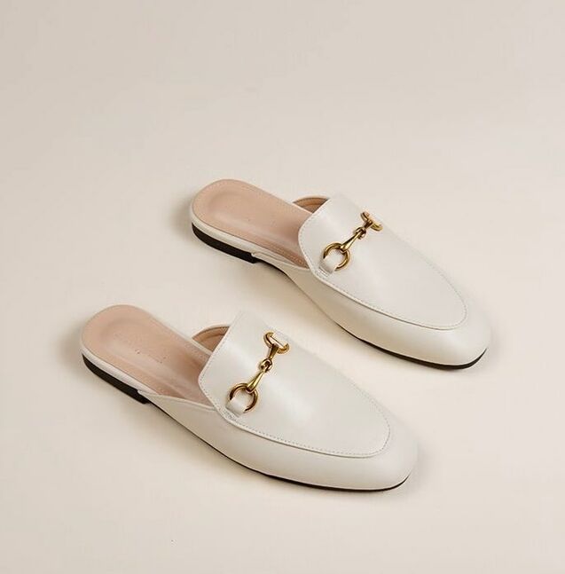 Beige loafers
