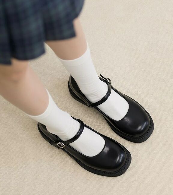 Leather black loafers #2