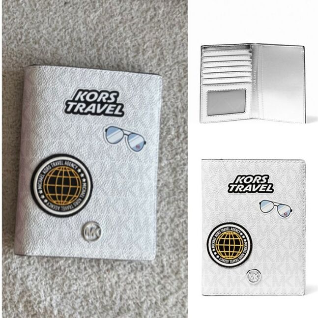 ✅michael kors passport holder