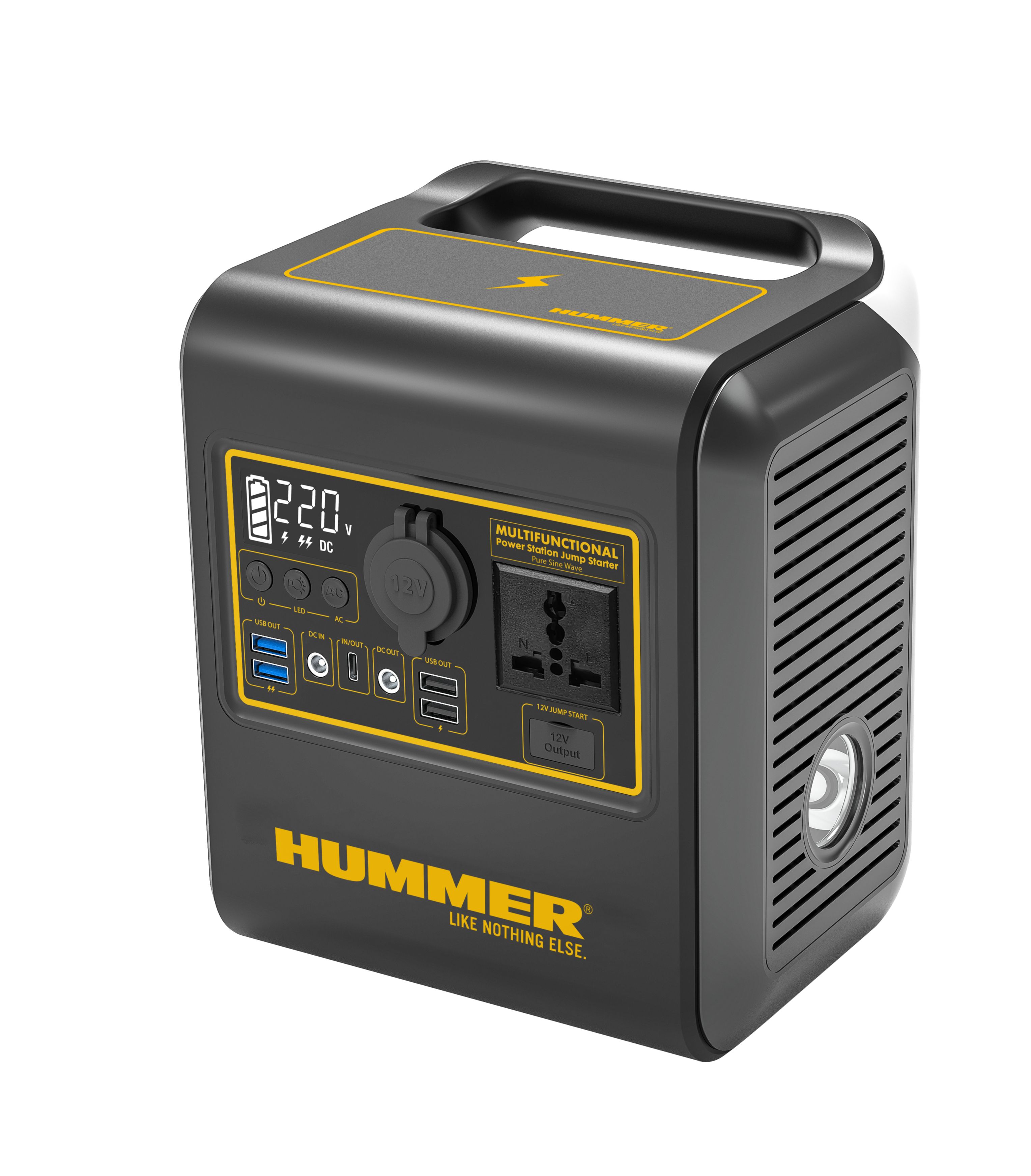 Hummer Power Station- H550 (With Jump Starter Function) (Multi Socket output, EUR plug)