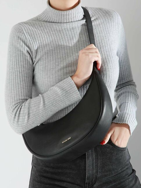Michael kors avra medium leather crossbody bag