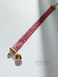 Japanese bead miyuki bracelet & earrings