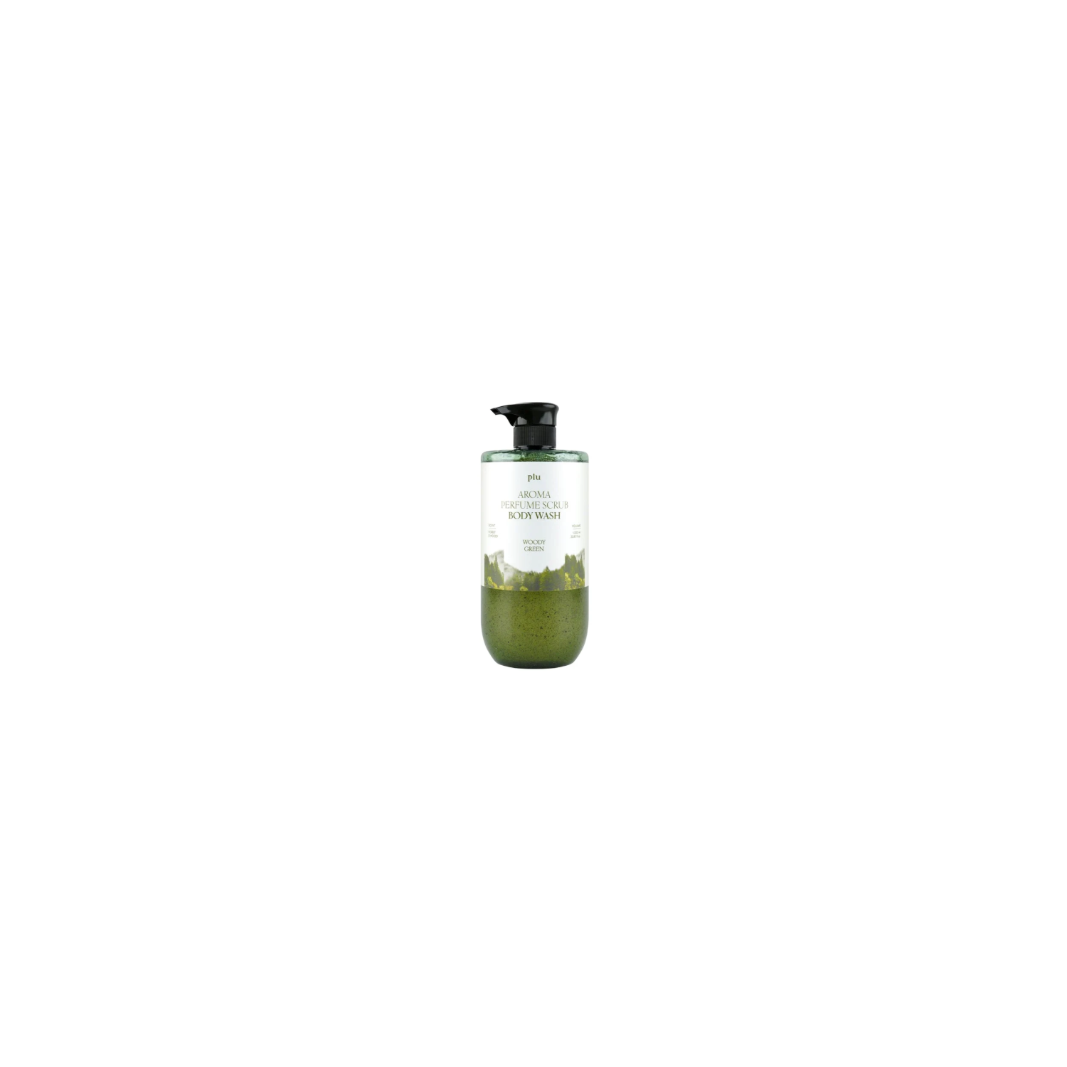 plu Aroma Perfume Scrub Body Wash Woody Green