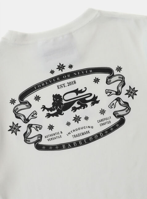 ★BADBLOOD ★MYSTIC LOGO JERSEY SHORT SLEEVE SLIM FIT Mystic Logo Short Sleeve Slim Fit - White
