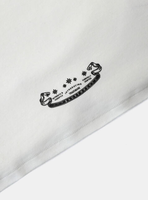 ★BADBLOOD★ Mystic Logo Jersey Short Sleeve Slim Fit White Mystic Logo Short Sleeve Slim Fit - White