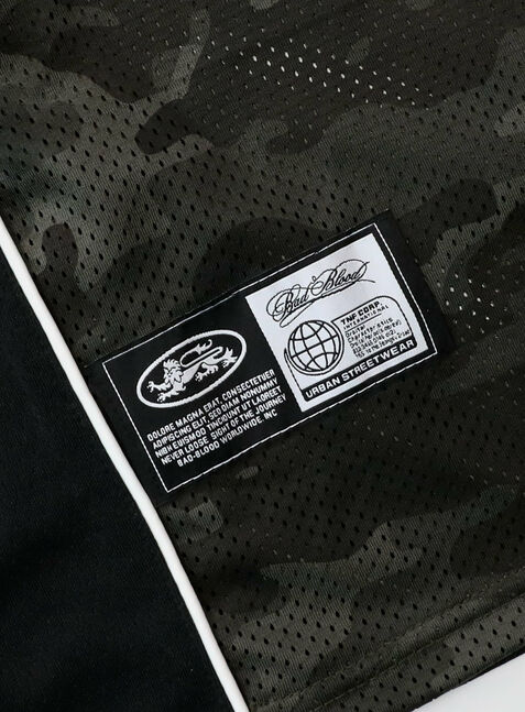 ★BADBLOOD ★FON V-NECK JERSEY SHORT SLEEVE - GREEN CAMO FON V-Neck Jersey Short Sleeve - Green Camo