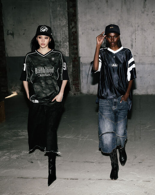★BADBLOOD ★FON V-NECK JERSEY SHORT SLEEVE - GREEN CAMO Badblood FON V-Neck Jersey Short Sleeve Green Camo – BBGSHOPHK
