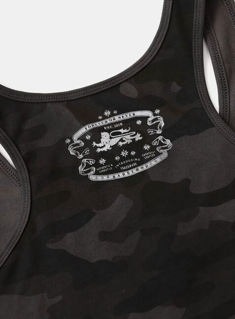 ◆BADBLOOD◆ Mystic Tank Slim Fit Black Camo w-tnk25-028 Mystic Tank Slim Fit - Black Camo