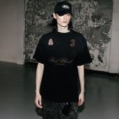 【BADBLOOD】Workshop Shield Print Ringer T-Shirt - Cream Workshop Shield Print Ringer T-Shirt - Cream