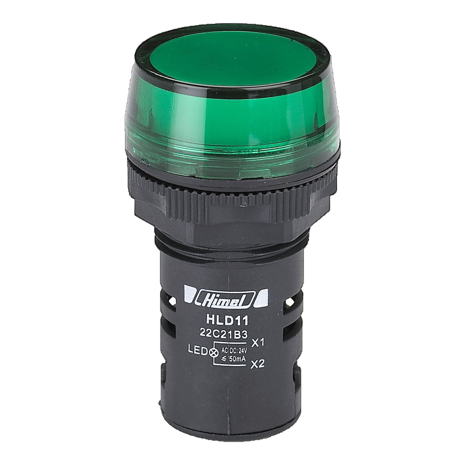 Pilot light 22mm AC 240V green
