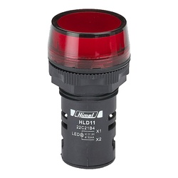Pilot light 22mm AC 240V Red