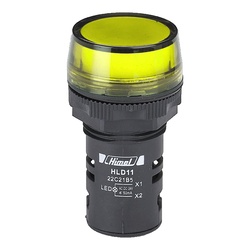 Round, ammeter voltmeter, yellow, AC:50