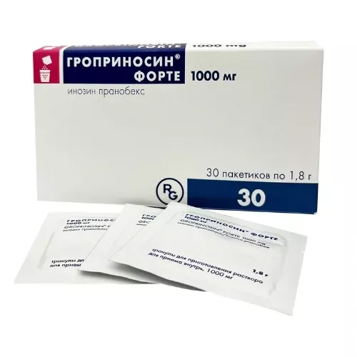 Гроприносин Форте мөхлөг 1000мг №30
