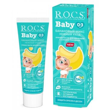 РОКС Baby бананатай шүдний оо 45гр 0-3нас №1