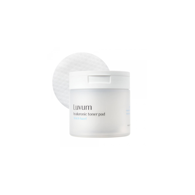 LUVUM WITCH HAZEL HYALURONIC TONER PAD