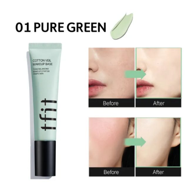 COTTON VEIL MAKEUP BASE 01 PURE GREEN