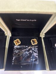 Vancleef ээмэг / бор шигтэгдэг загвар/