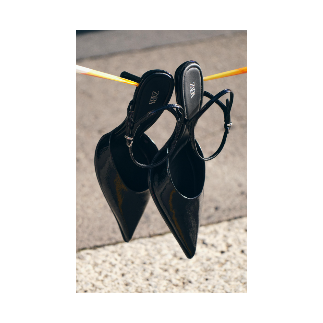 Zara black high heels