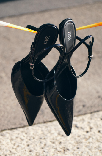 Zara black high heels