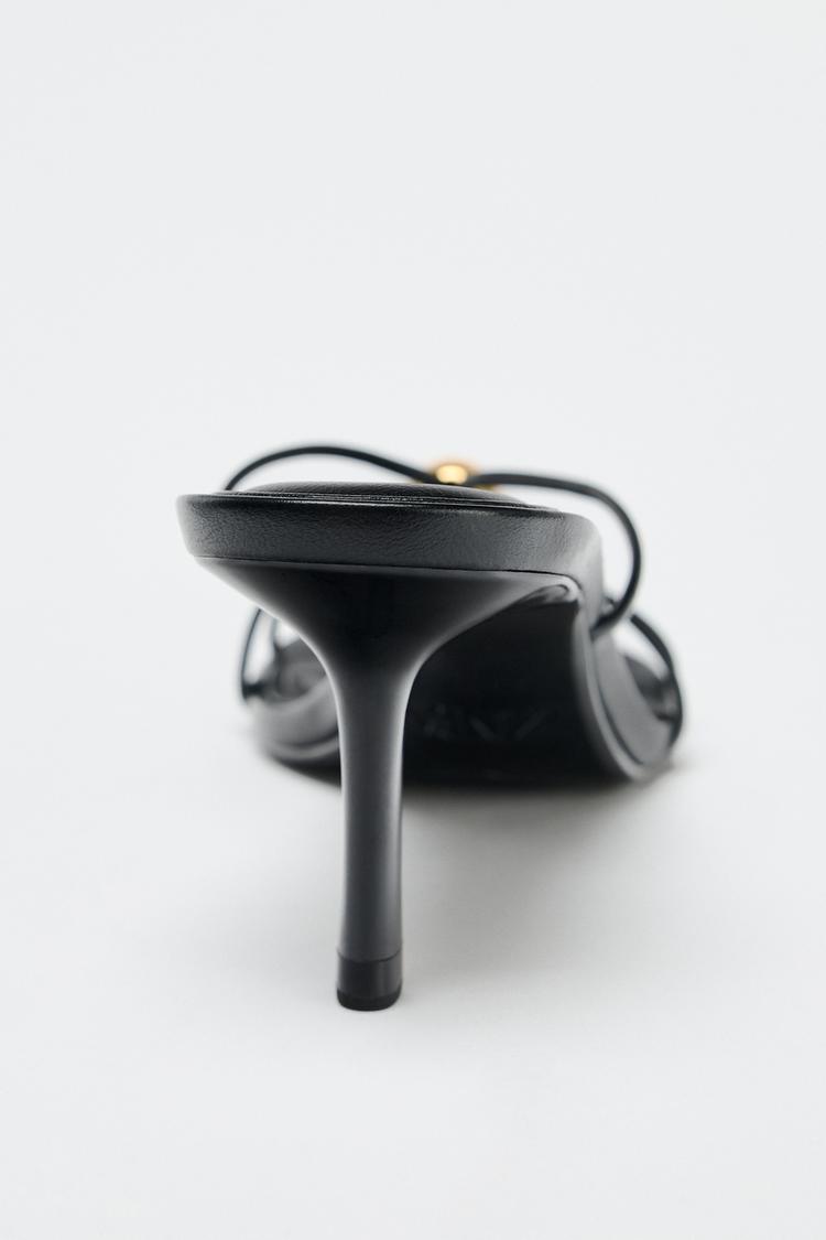 ZARA SANDALS WITH METALLIC DETAIL