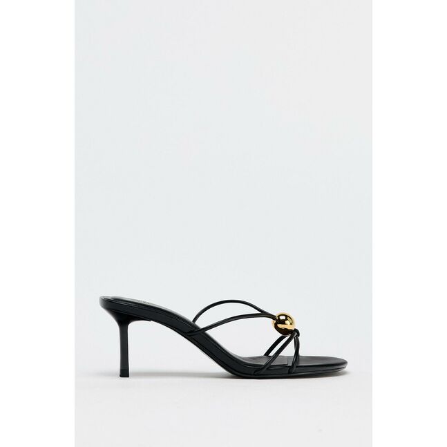 ZARA SANDALS WITH METALLIC DETAIL
