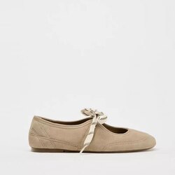 Zara beige ballerina