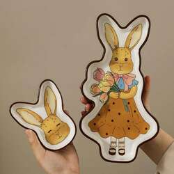 Эгдүүтэй ганган rabbit туулайтай шаазангын бэлгийн багц