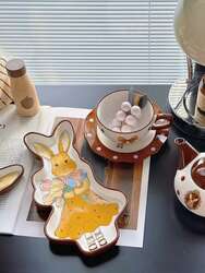 Эгдүүтэй ганган rabbit туулайтай шаазангын бэлгийн багц
