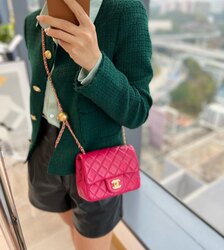 Chanel pearl crush mini flap bag 