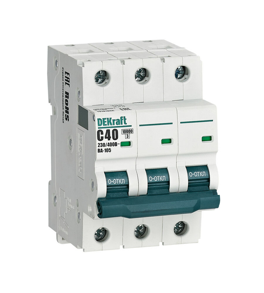 ВА105, 3P, 40A, 4.5kA