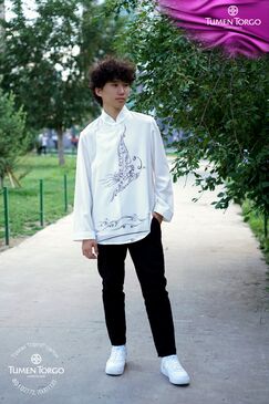 Шонхор хээтэй цамц хүү/ цагаан