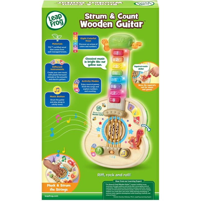 620800 LEAPFROG Strum&Count Wooden Guitar 