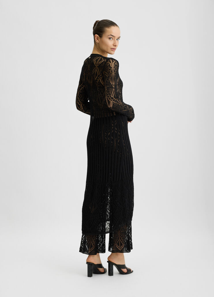 DRESS W. KNITTED