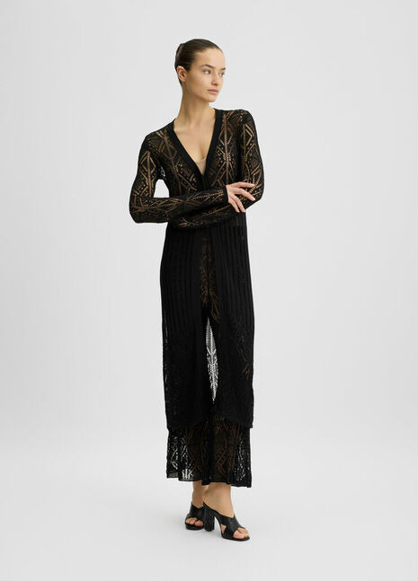 DRESS W. KNITTED