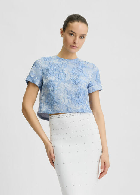 BLOUSE W. WOVEN