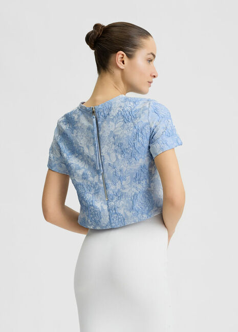 BLOUSE W. WOVEN